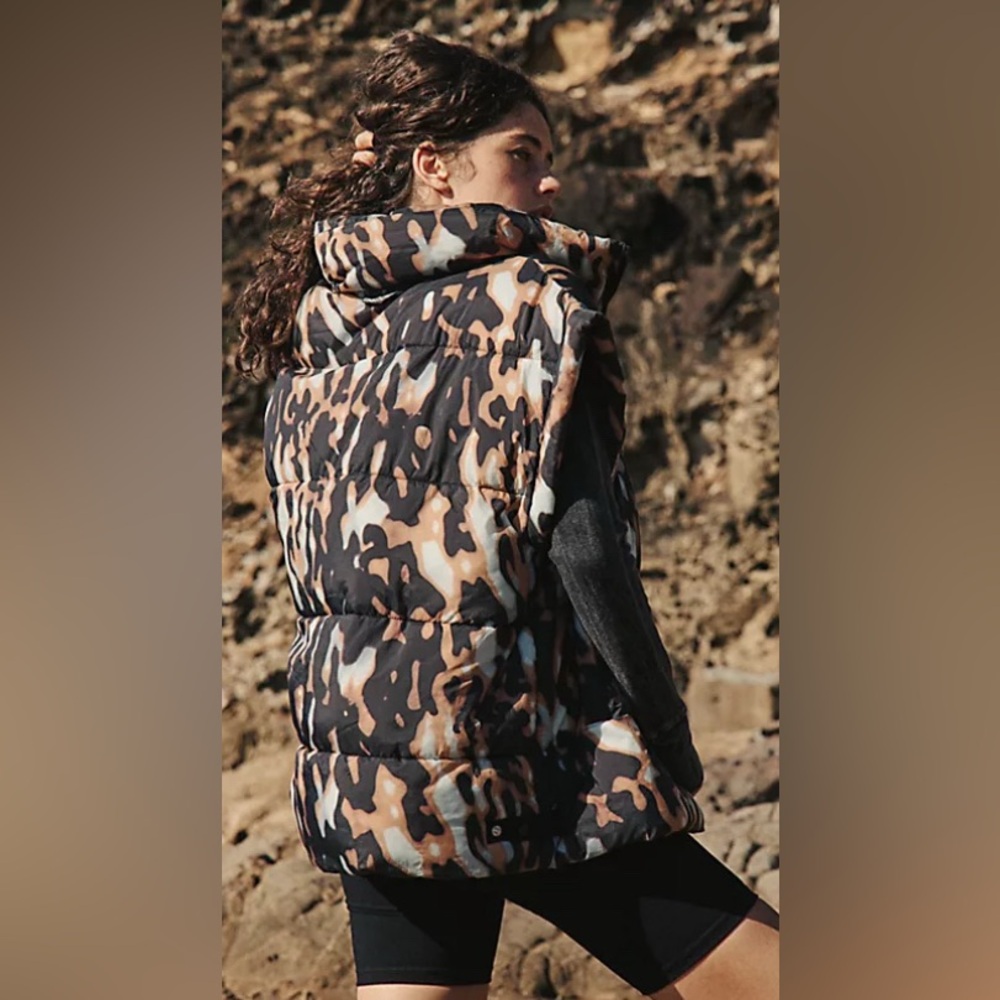 FP Movement In A Bubble Printed Puffer Vest NEW
